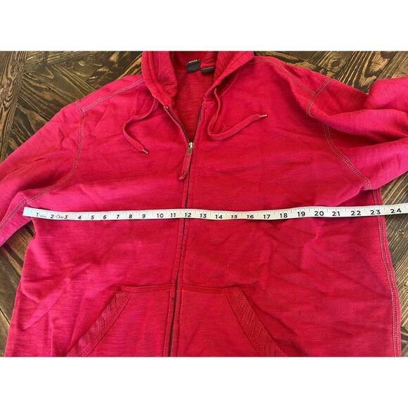 Aigle Full Zip Casual Sweater Jacket Cotton Hood Pocket Layer Hiking Outdoors XL - Picture 4 of 8